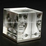 Crystal Cube for 3D Inner Laser or Photo Frame