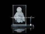 Engraved Jesus Crystal Penstand (R3010)
