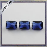 Sapphire Rectangle Octagon Glass Beads