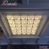Fashion Square Crystal and Fabric ceiling Lamp with Hotel