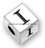 Sterling 925 Custom Logo Engraved Bead for Jewelry