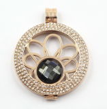 High Quality Stainless Steel Locket Pendant Jewelry with Interchangeable Coin