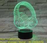 LED Acrylic Headphone Engraving with 3D Effect