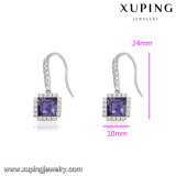94807 Hot Sale Platinum-Plated Elegant Square Crystals Earring From Swarovski Jewelry