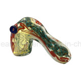Playing Ball Dolphin Cobalt Glass Bubbler Spoon Pipe for Smoking (ES-HP-038)