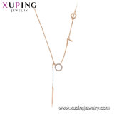 44095 Fashion Cool Sample 18K Gold-Plated Alloy Copper Imitation Jewelry Chain Necklace