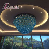 Modern Blue Style Hotel Decorative Large Crystal Chandelier