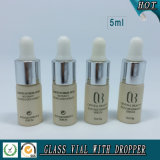5ml Cylinder Essential Oil Glass Vial with Rubber Dropper