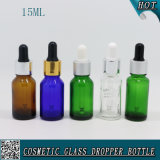 15ml Transparent Glass Dropper Bottle Essential Oil Bottle with Hot Stamping