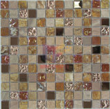 Marble in Brown Color with Shining Crystal Mosaic (CS074)