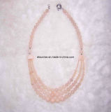 Semi Precious Stone Fashion Gemstone Crystal Necklace (ESB01376)