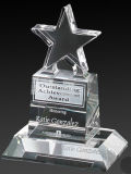 New Design Crystal Trophy Triumph Star Award