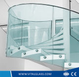 Canopy Glass/Balustrade Glass/Bent Tempered Glass/Laminated Glass/Colored Toughened Bulletproof Glass/Clear/Milk/White Laminated Glass