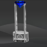 Blue Sky Diamond Crystal Award (JC-1231BLU)