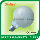 G95-40W 60W 100W Ice Crystal Clear Incandescent Bulb