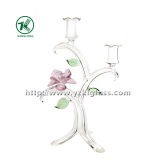Glass Candle Holder for Home Decoration (13*23*34)