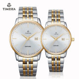 High Quality Stainless Steel Couple Watch, Japan Movement Leather Watch for Men and Women 70029