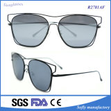 China Factory Full Metal Crossbar Technologic Flat Lens  Sunglasses