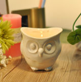 Owl Ceramic Votive Candle Holder