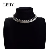 Hot Fashion Punk-Style Necklace Jewellery Anti-Silver Choker Designs for Youths