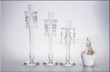 Clear Glass Candle Holder for Wedding Decoration