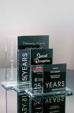Glass Anniversary Awards for Retirement Gifts (#02-93S, #02-93, #02-93L)