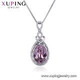 44349 Xuping Latest Designs Opal Crystals From Swarovski Gold Pendant Necklace Jewelry