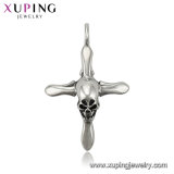 34028 Xuping Jewelry Wholesale Promotional Stainless Steel Jewelry Human Skeleton Cool Cross Pendant