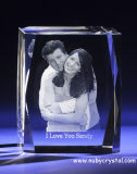 3D Laser Photo Wedding Favors Crystal Personalized Gifts