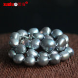 Wholesale Large Grey Baroque Freshwater Pearl Necklace (E130129)