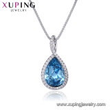 44339 Xuping Indian Gold Water Drop Crystals From Swarovski Druzy Necklace Jewelry