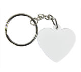Wholesale Custom Blank Polymer Heart Keychain