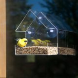 High Quality Custom Triangle Window Clear Acrylic Bird Feeder
