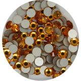 1440PCS Crystal Flatback Rhinestones in Supreme Quality - Light Orange/ Topaz Ss12 (3.0mm)