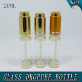 20ml Slim Cylinder Clear Cosmetic Glass Dropper Bottle Pipette