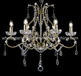 Traditional Metal Chandelier with Crystals