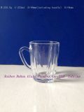 8oz High Quality Transparent Glass Cup with Handle Dh020