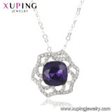 43131 Xuping Delicate Necklace Jewelry Crystals From Swarovski Big Purple Stone Necklace