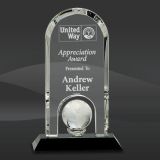 Archway Crystal Globe Award (J-CRY318)