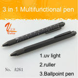 Popular 3 in 1 Multifunctional Tool Pen with UV Light