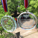Custom Glass Medals with Ribbon, Sport Medals and Trophys with Personalized Logo Wholesale
