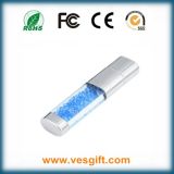 Luxury Gift Jewelry Crystal USB Memory Stick with LED Light