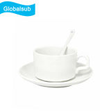 5oz Sublimation Ceramic Coffee Mug with Spoon and Plate
