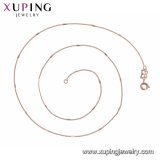 44721 Fashion Cool Rose Gold-Plated Alloy Copper Imitation Jewelry Chain Necklace