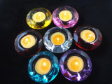 Crystal Diamond Candlestick, Seven Color Crystal Romantic Candlestick, Birthday / Wedding Candle Set / Many Optional
