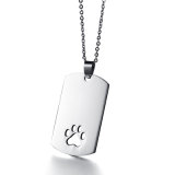 Fashion Accessories Jewelry Stainless Steel Necklace pendant Dog Tag