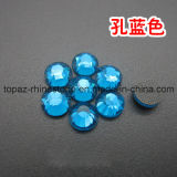 Good Sell DMC Blue Zircon Hotfix Crystal Flat Back Hot Fix Rhinestone for Dress (HF-ss20 blue zircon /3A)