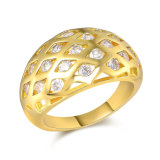 Trendy Brass Zircon Costume Fashion Ring for Lady
