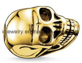 Real Silver Material Jewelry Skull Bead