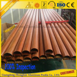 Best Selling Wooden Grain Flat Tube Aluminum Section with Aluminum Parts